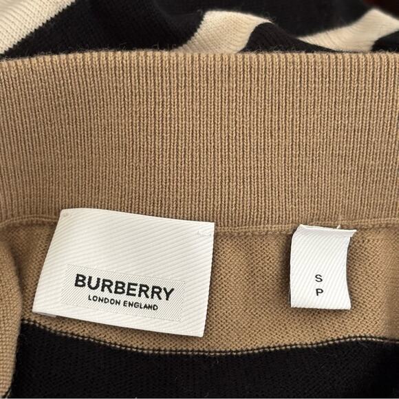BURBERRY Icon Stripe Merino Wool Skirt Size Small NWOT - Picture 4 of 8